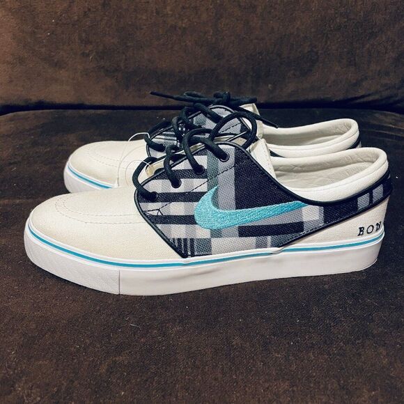 Nike SB Zoom Janoski Nike ID factory custom plaid tiffany blue Mens 8 US 41 EUR - Picture 3 of 10